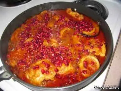خورشت مرغ با انار